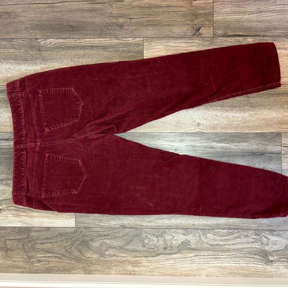 #💙29 Merona Corduroy Burgundy Skinny Straight Pant - Picture 6 of 7